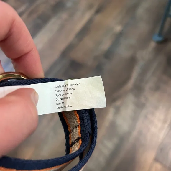 Harry Barker Tan Classic Striped Dog Collar, Medium - Picture 7 of 8